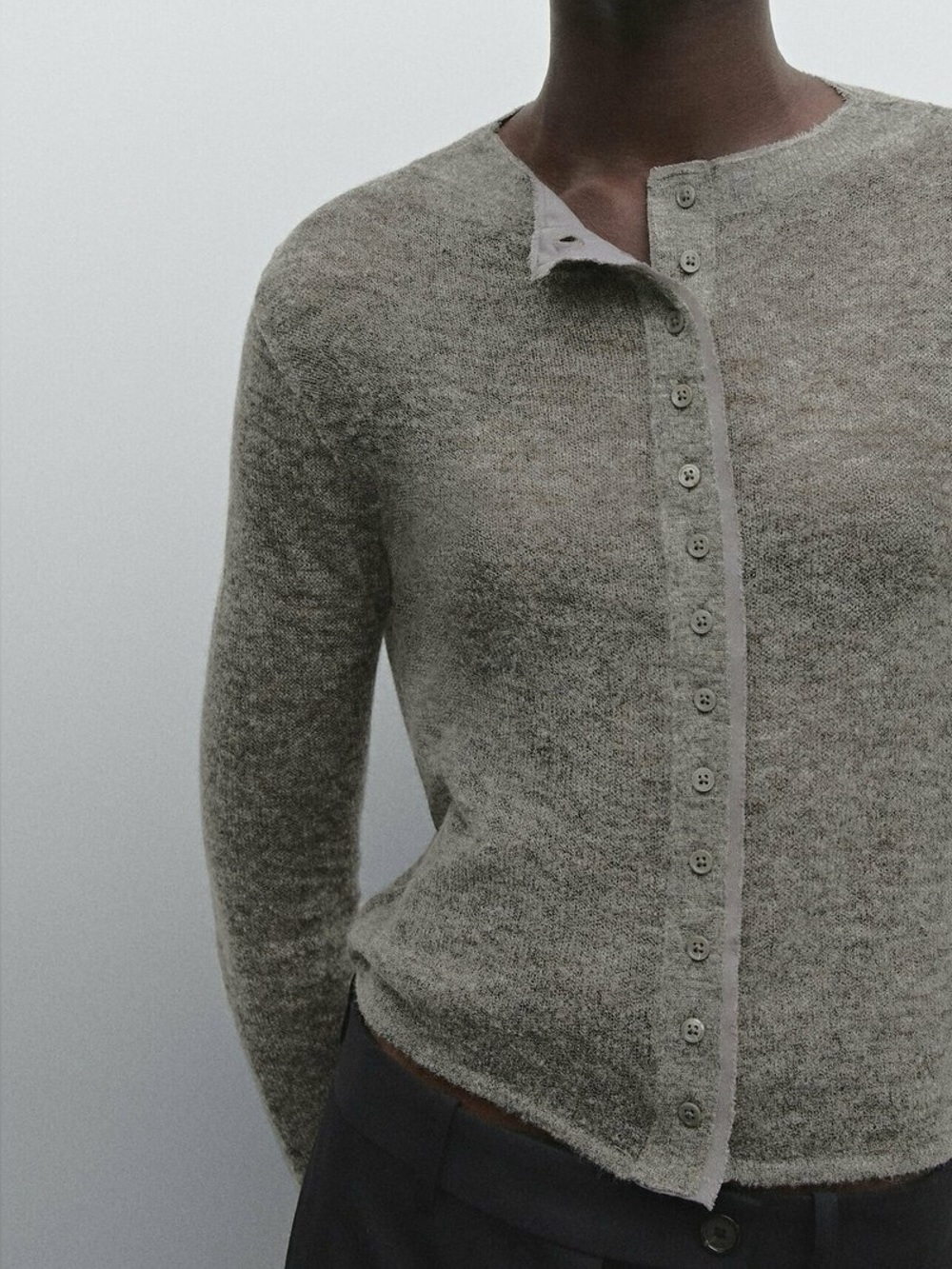 Massimo Dutti Wool Blend Cardigan